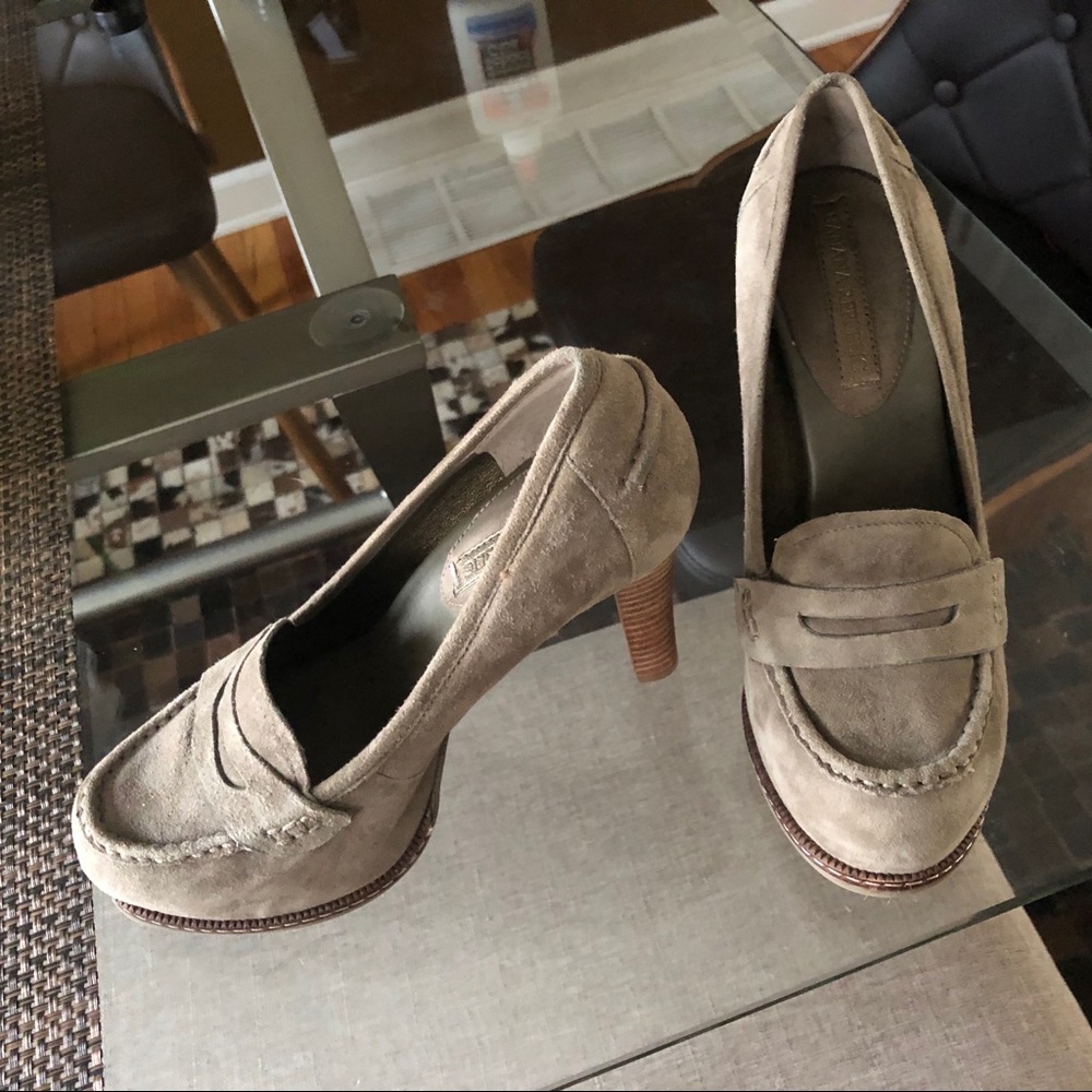 suede banana republic heels